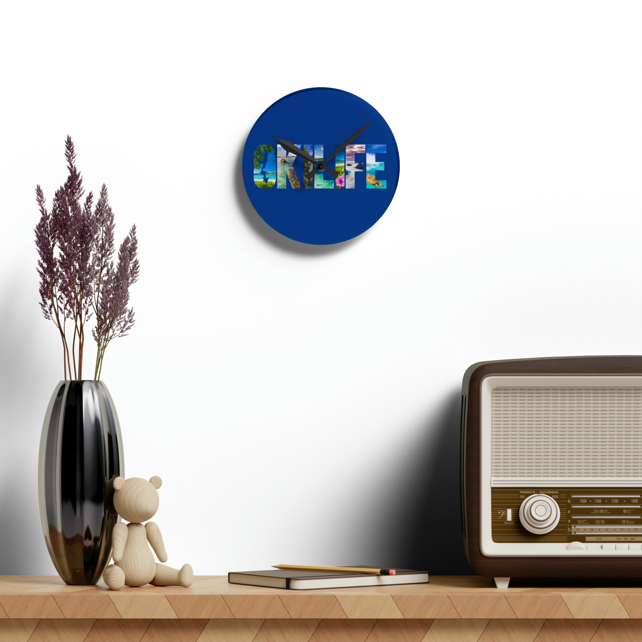 OkiLife Logo Acrylic Wall Clock - OkiLife